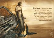 Carte postale Créature légendaire : Octobre de Séverine  PINEAUX
