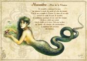 Carte postale Créature légendaire : Novembre de Séverine  PINEAUX