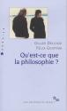 Qu'est-ce que la philosophie ? de Gilles DELEUZE &  Félix GUATTARI
