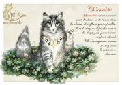 Carte postale Chat enchanté : Ch'amulette de Séverine PINEAUX